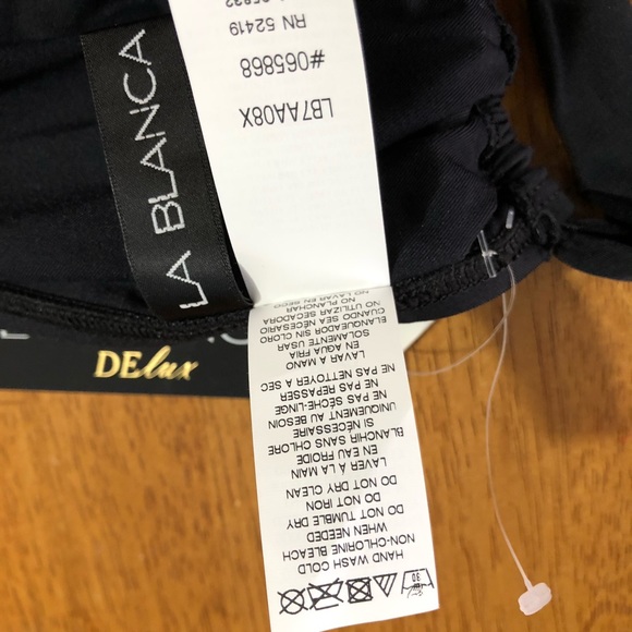 LA BLANCA NWT Women’s Halter Bikini Top  34D, 38D - Picture 7 of 11